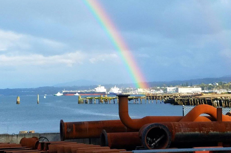 Rainbow over Port Angeles Harbor