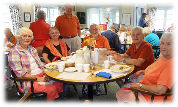 People at a Senior Center